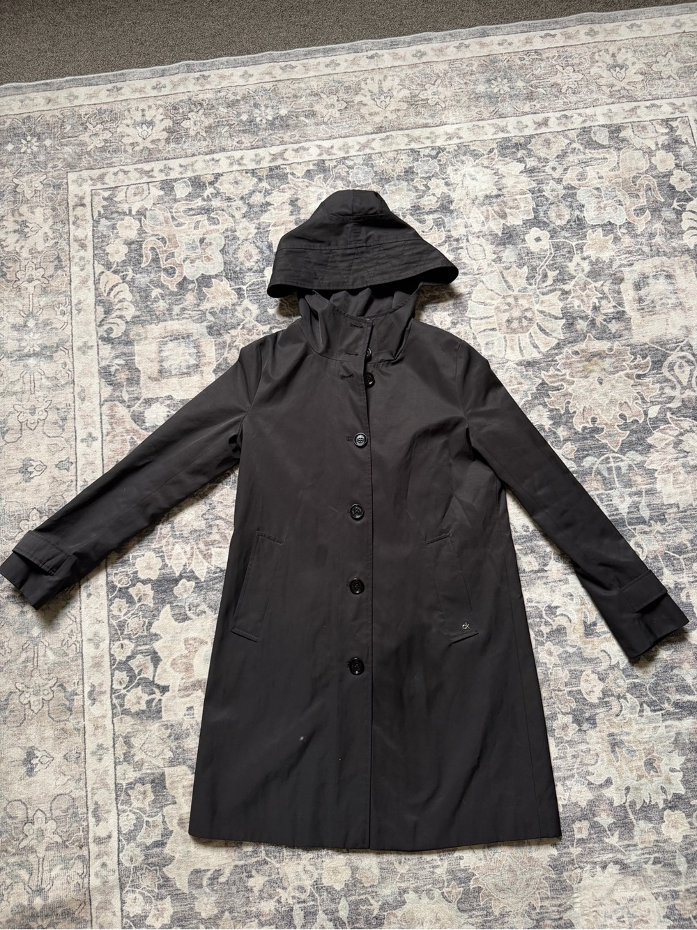 Calvin Klein Lightweight Button up black jacket